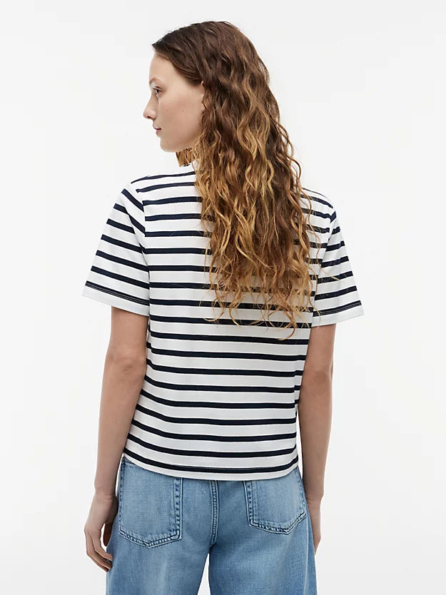 Boxy Interlock Knit T-Shirt