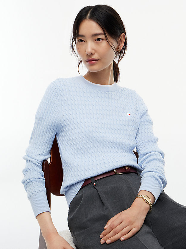 Cable Knit Crew Neck Jumper