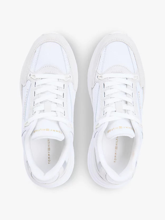 Suede Chunky Lace-Up Trainers