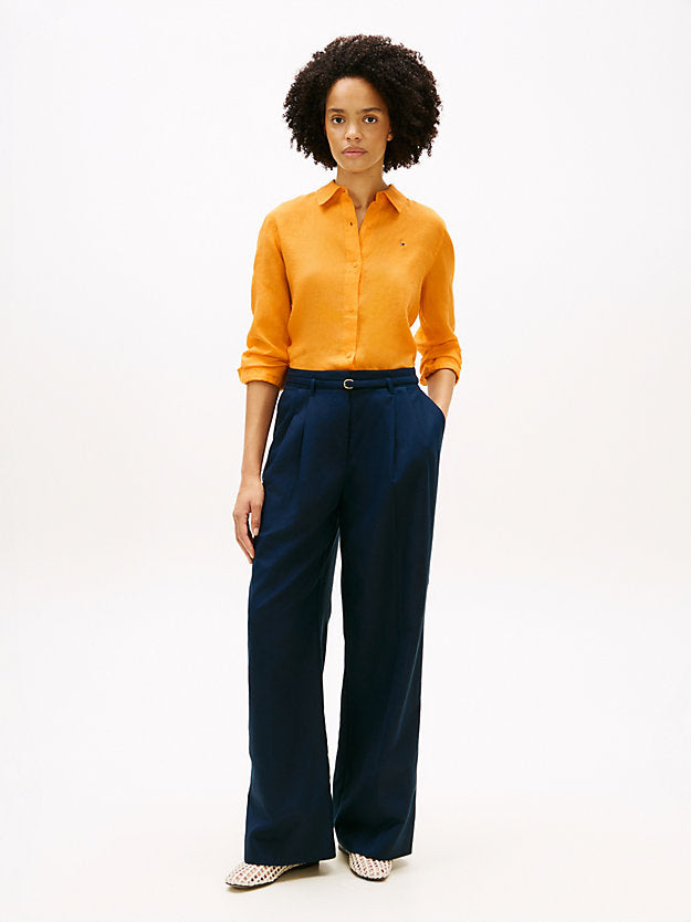 Relaxed Fit Pure Linen Shirt