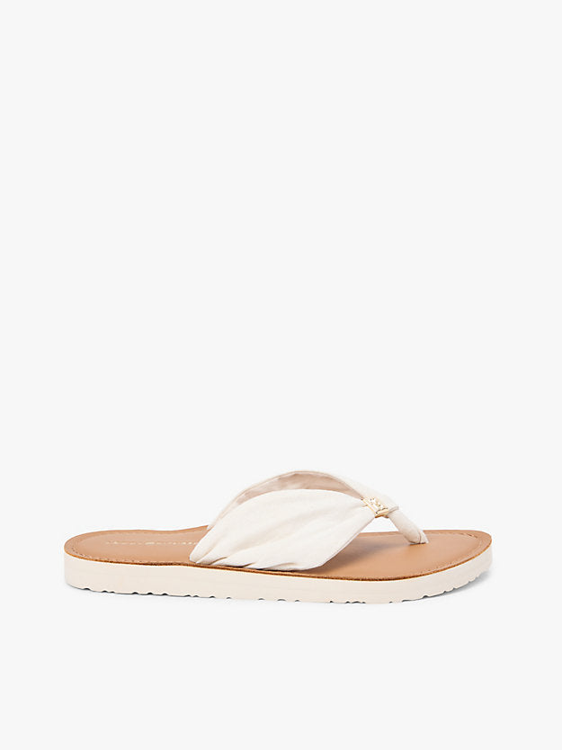 Monogram Plaque Hemp Flip-Flops