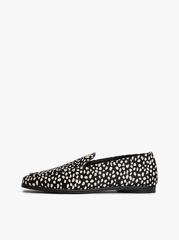 Snow Leopard Print Loafers