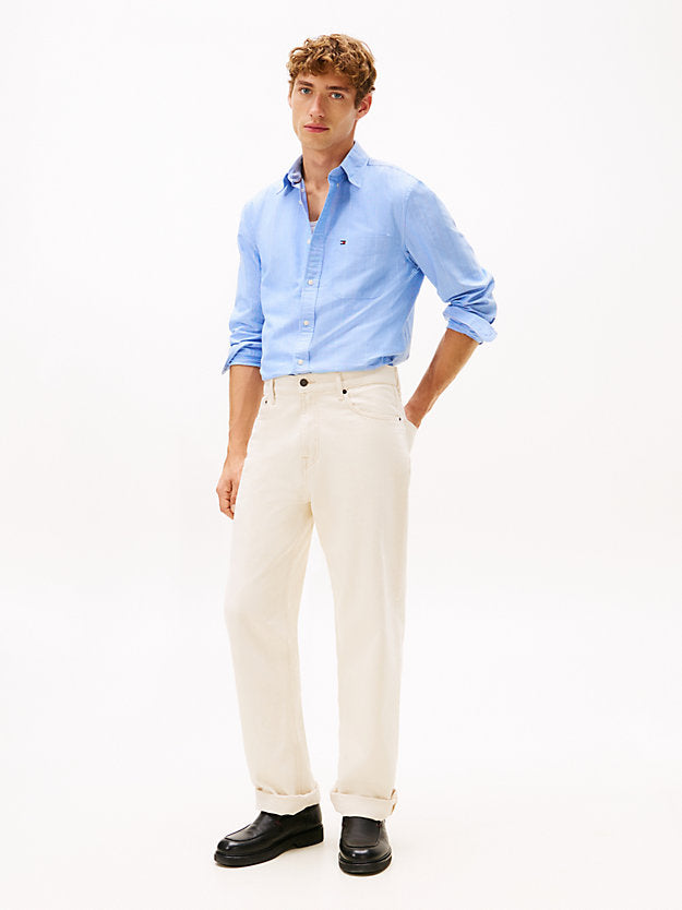 Regular Fit Pinstripe Oxford Shirt