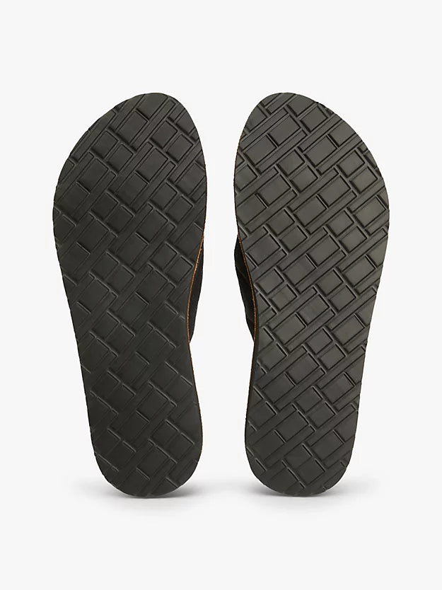 Monogram Plaque Hemp Flip-Flops