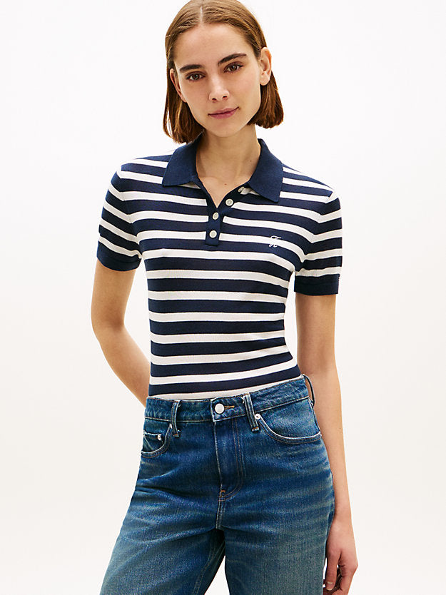 Short Sleeve Polo Jumper WiSilk