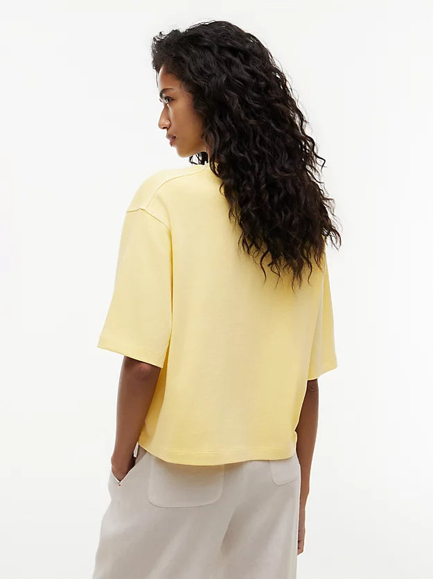 Crest Embroidery Relaxed Washed Jersey T-Shirt