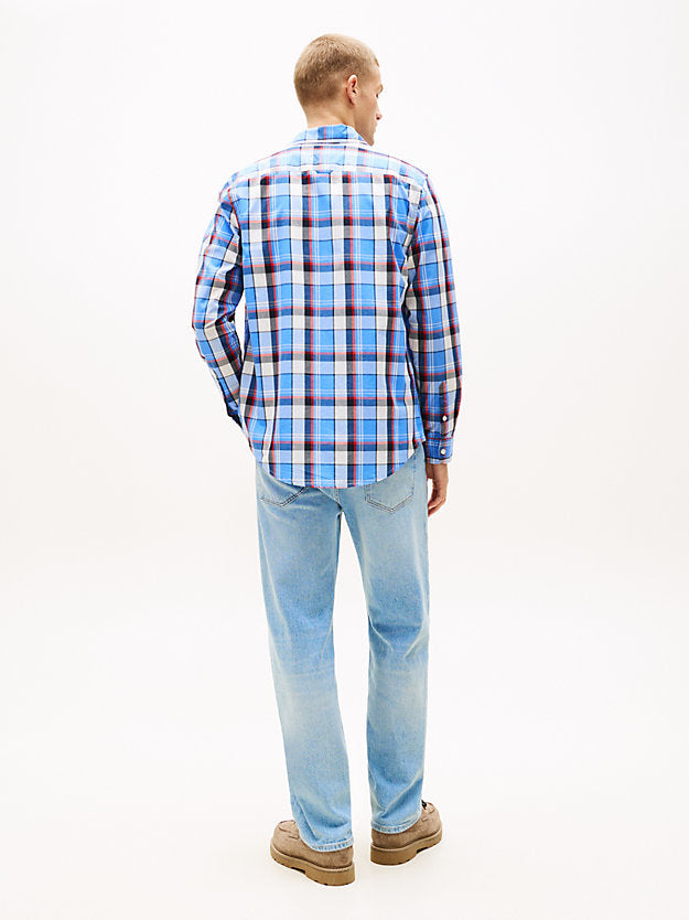 Regular Fit Check Poplin Shirt