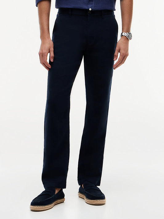 Denton Straight Leg Linen Blend Chinos