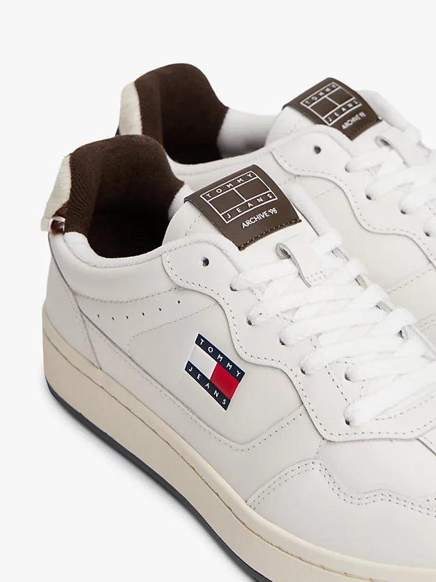 Archive Court Cow Print Leather Trainers