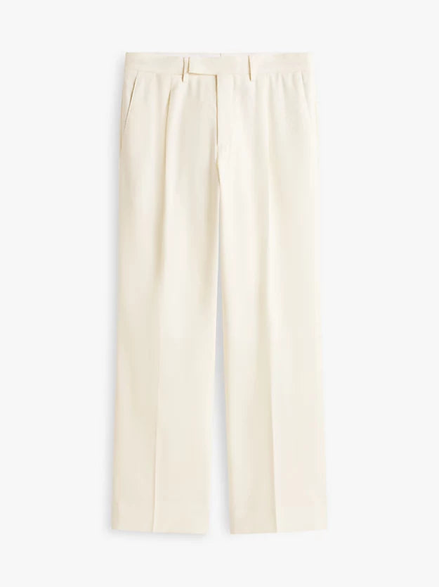 Pure Wool Twill Trousers
