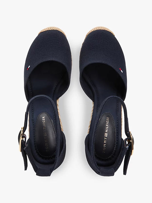 Canvas High Wedge Espadrilles