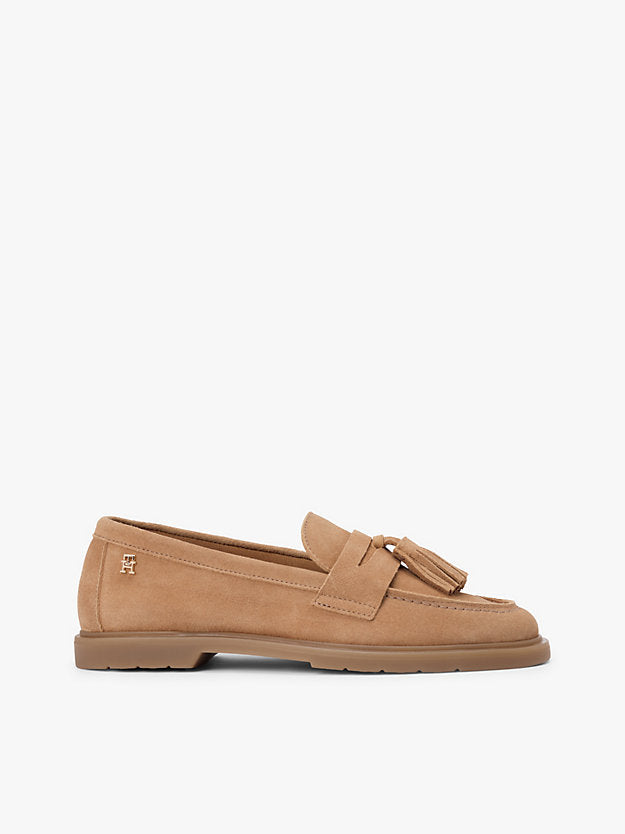 Lightweight Suede Tassel Loafers