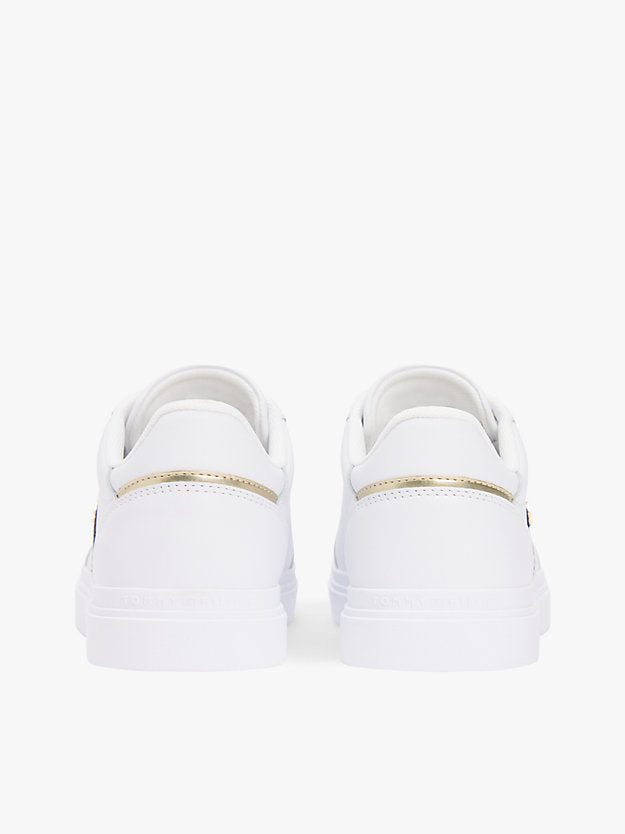 Leather Webbing Strap Cupsole Trainers