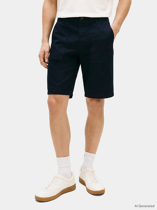 Relaxed Twill Relaxed Fit Chino Shorts