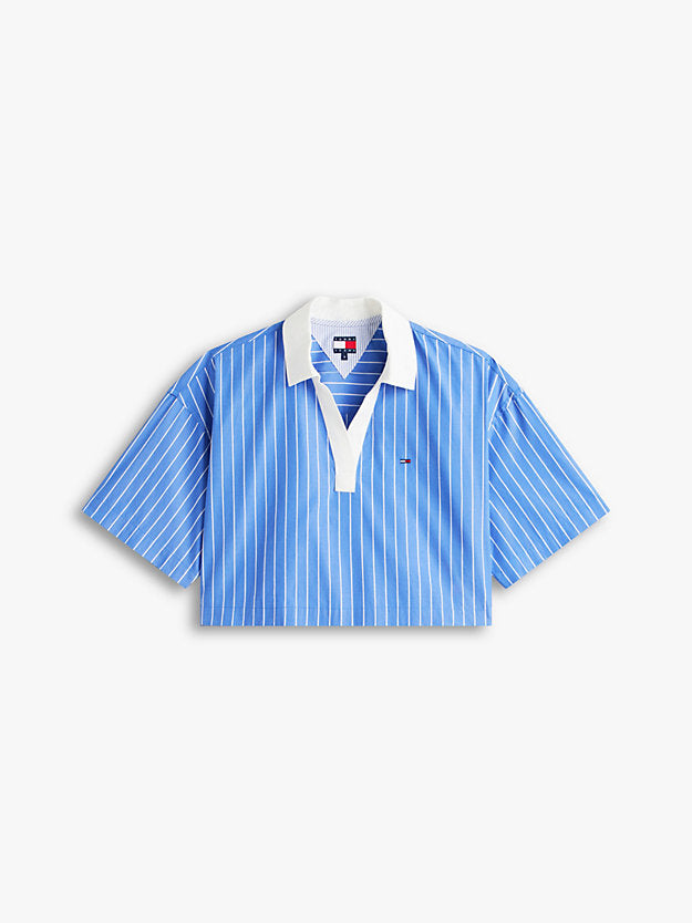 Relaxed Fit Popover Short Sleeve Shirt