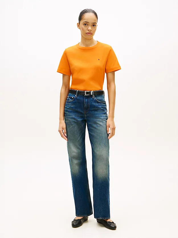 Boxy Interlock Knit T-Shirt