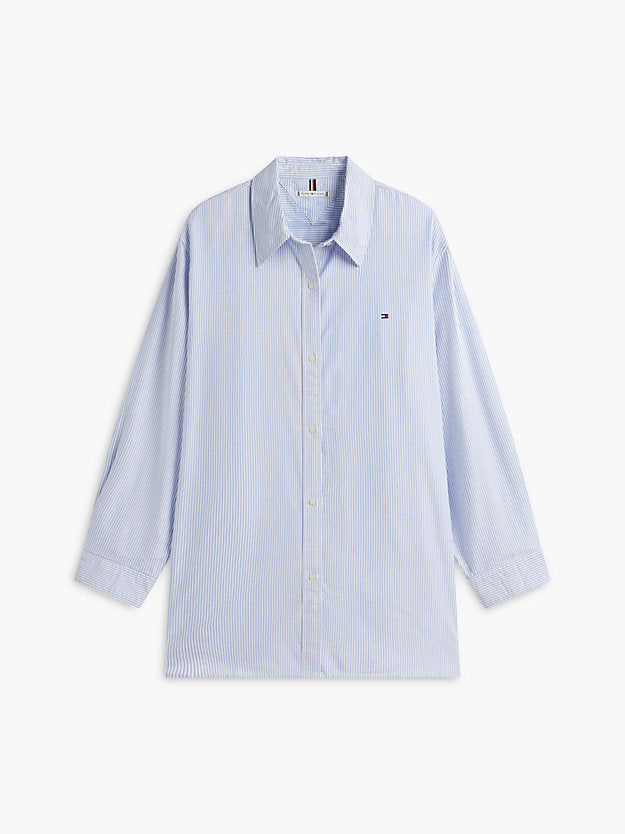 Curve Relaxed Fit Flag Embroidery Oxford Shirt