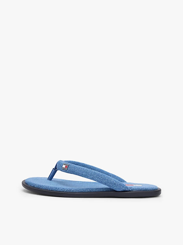 Denim Padded Strap Flip-Flops