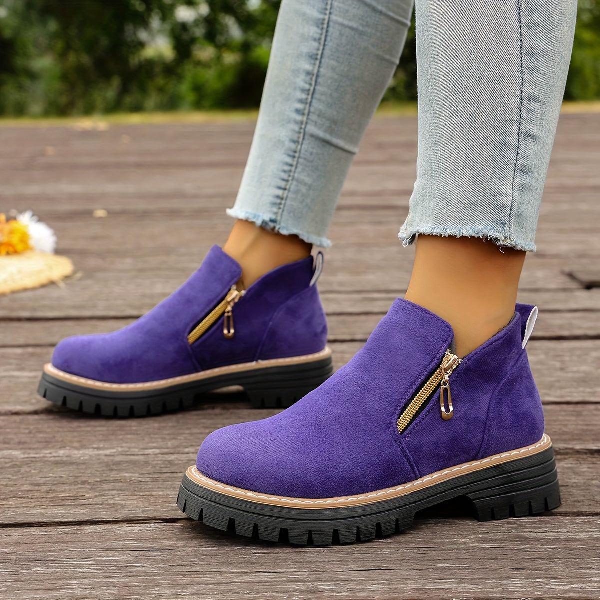 🔥Letzter Tag Promotion 50% RABATT - Plateau-Stiefeletten für Damen