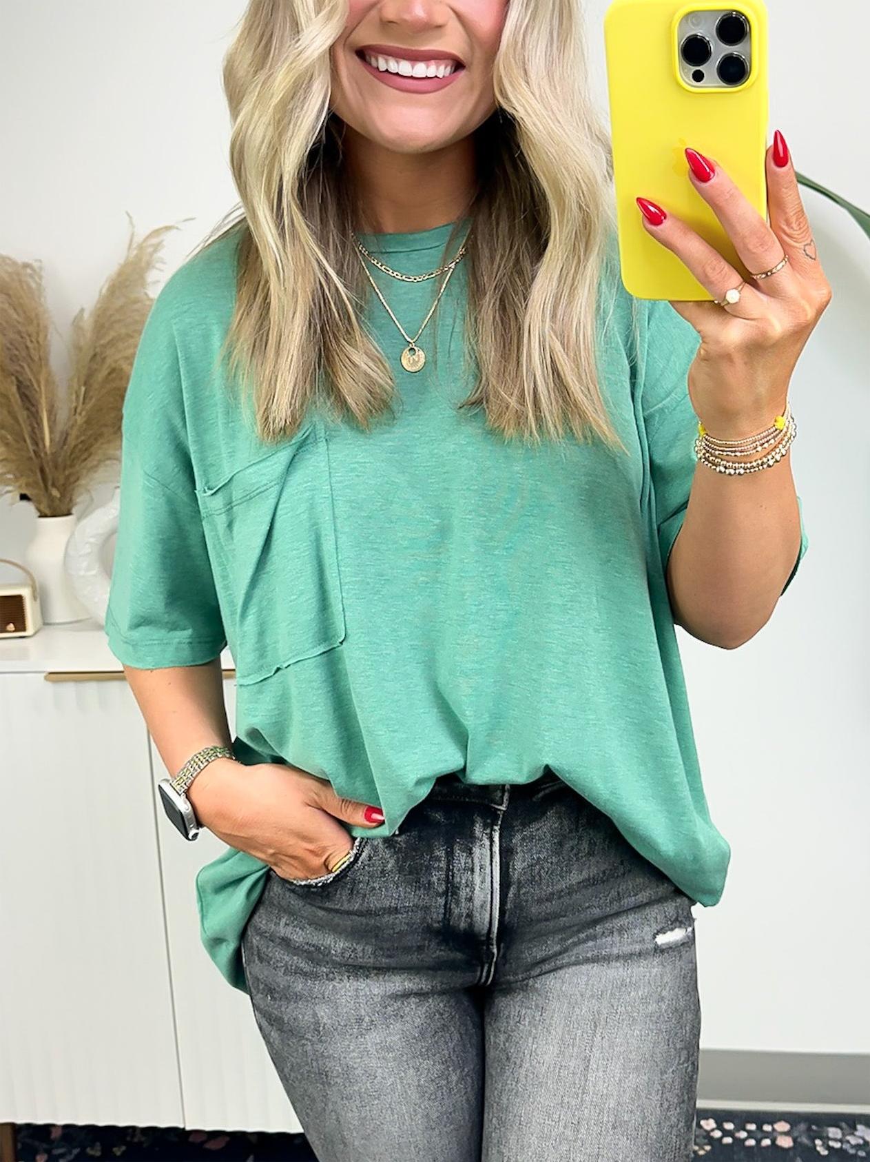 T-shirt ample à bord brut pour femme (achetez-en 3, livraison gratuite)