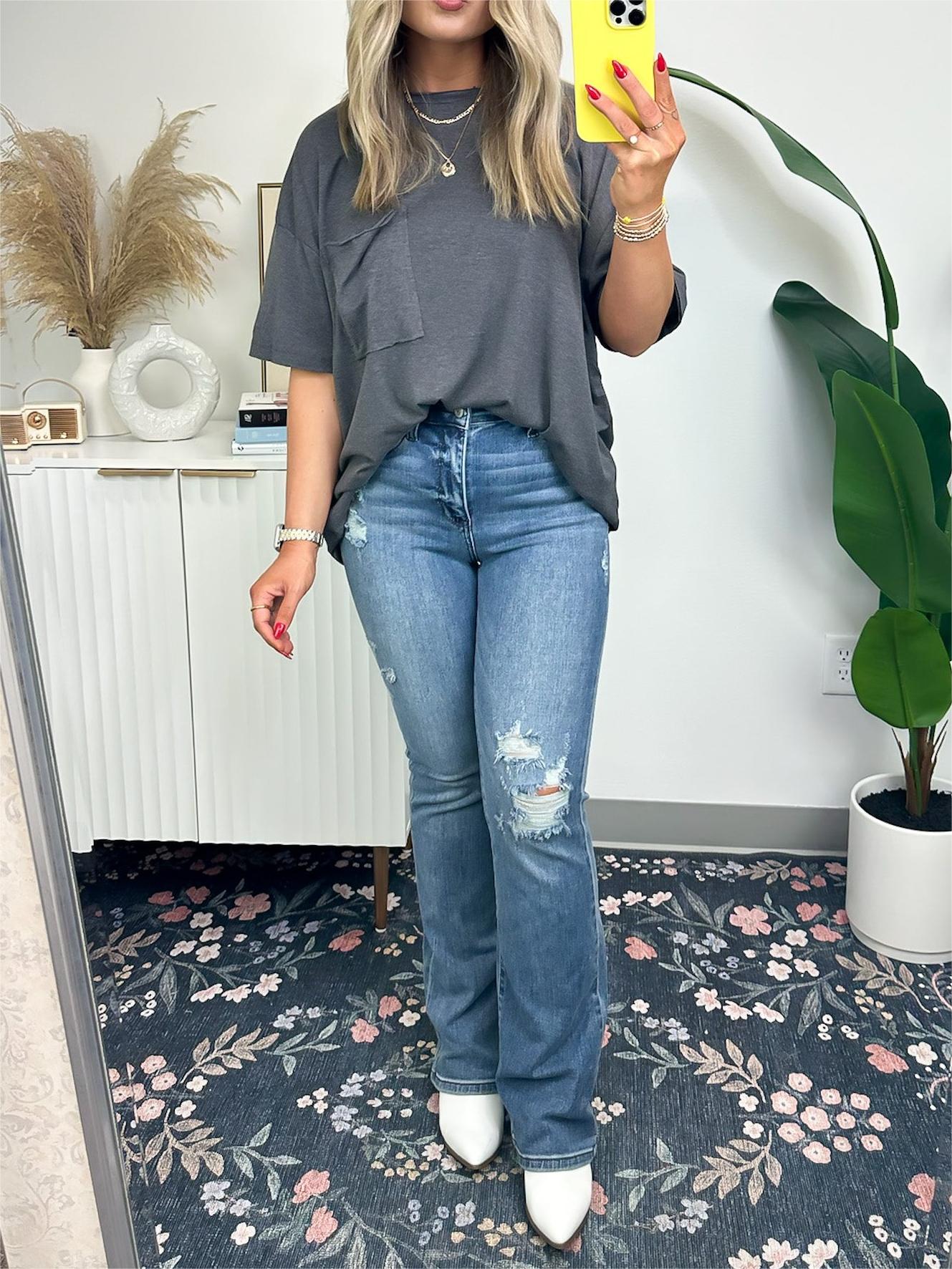 T-shirt ample à bord brut pour femme (achetez-en 3, livraison gratuite)