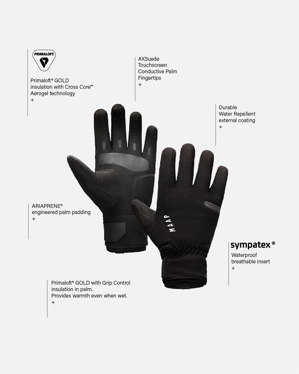 Apex Deep Winter Glove - Black