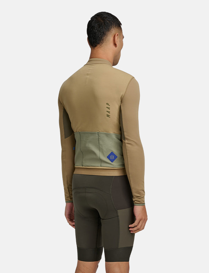 Maillot manches longues Alt_Road – Jaune Désert Foncé