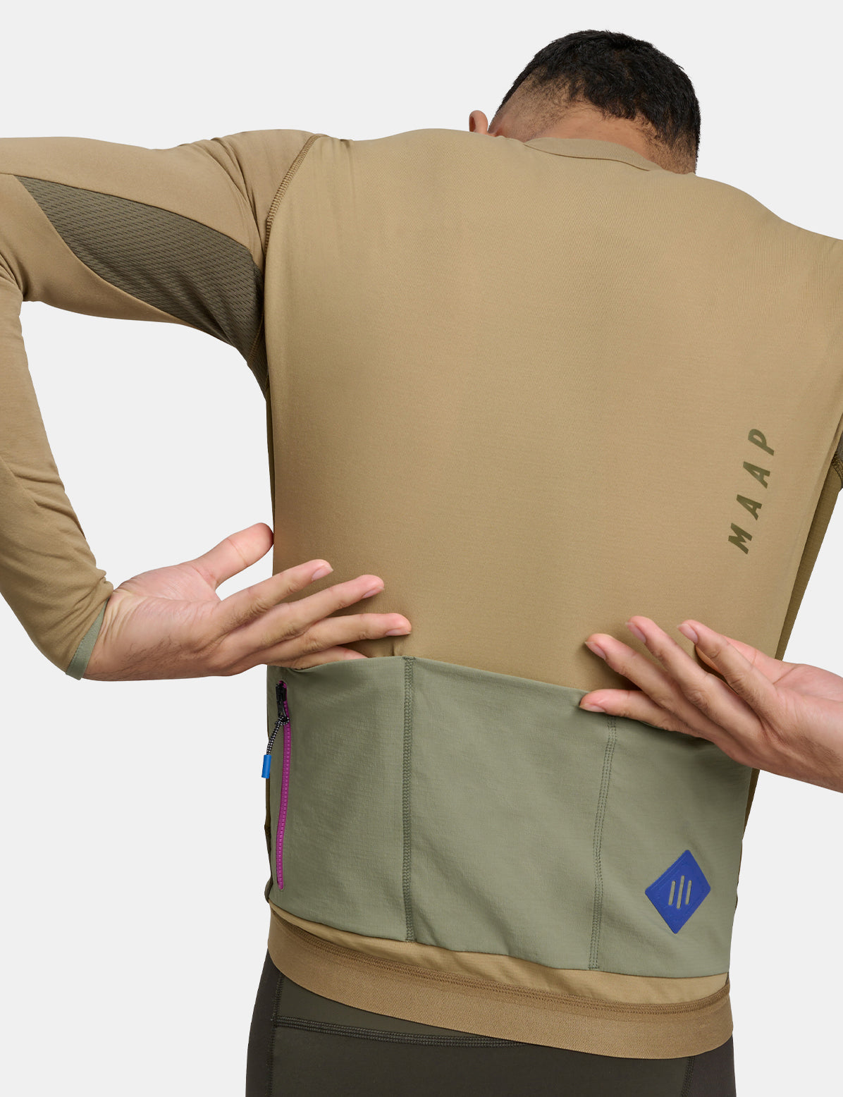 Maillot manches longues Alt_Road – Jaune Désert Foncé