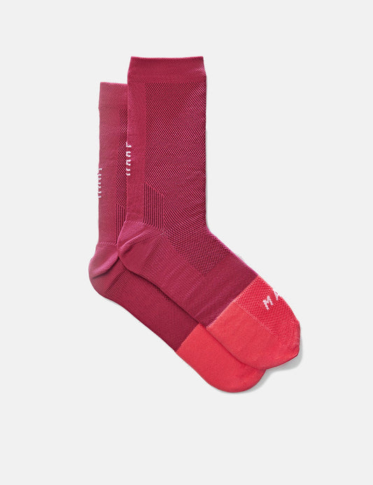 Chaussettes Division – Rouge prune