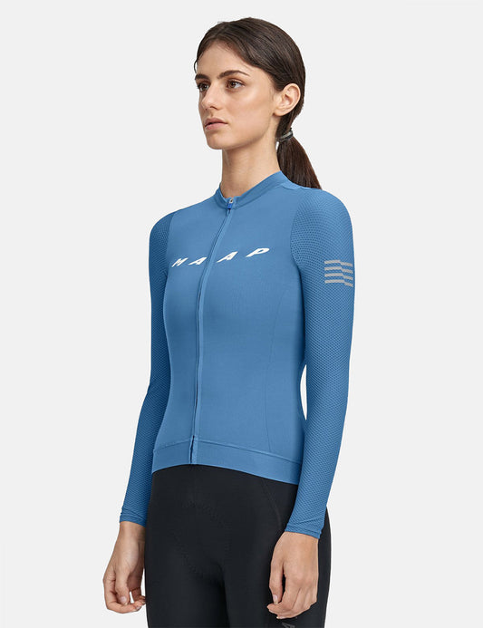 Women's Evade Pro Base Long Sleeve Jersey - Steel Blue