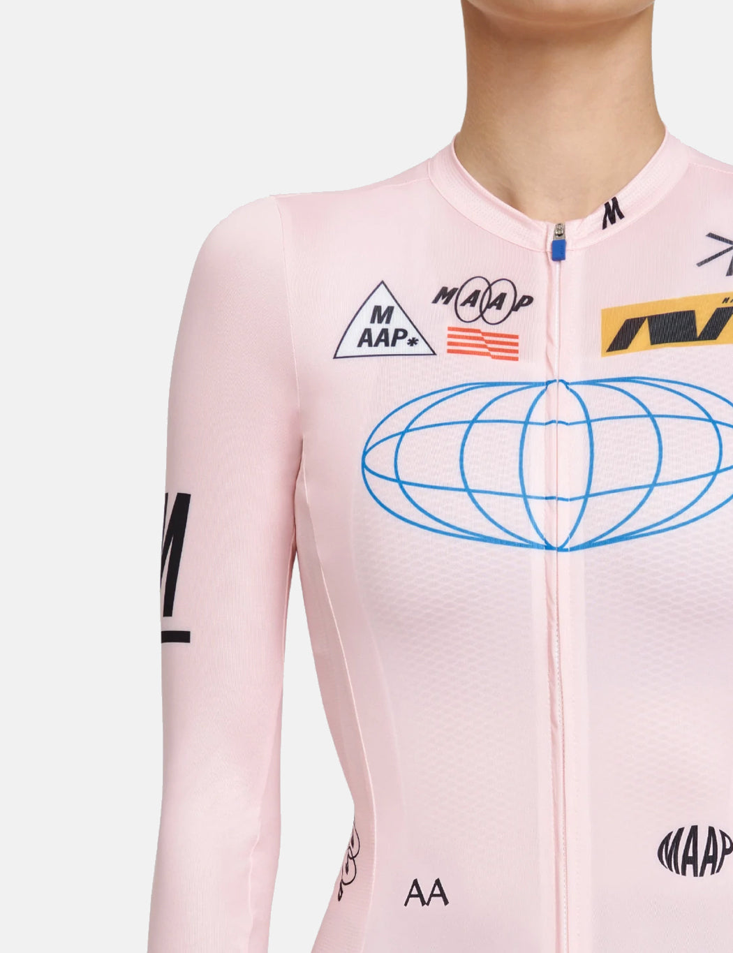 Maillot à manches longues Axis Pro pour femme - Rose pâle