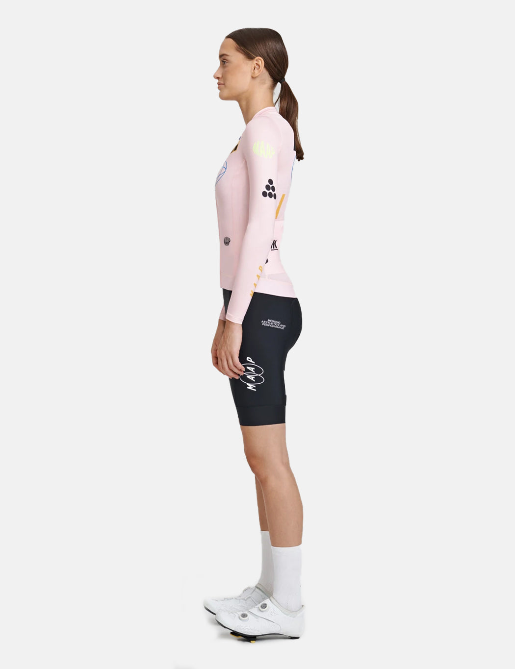 Maillot à manches longues Axis Pro pour femme - Rose pâle