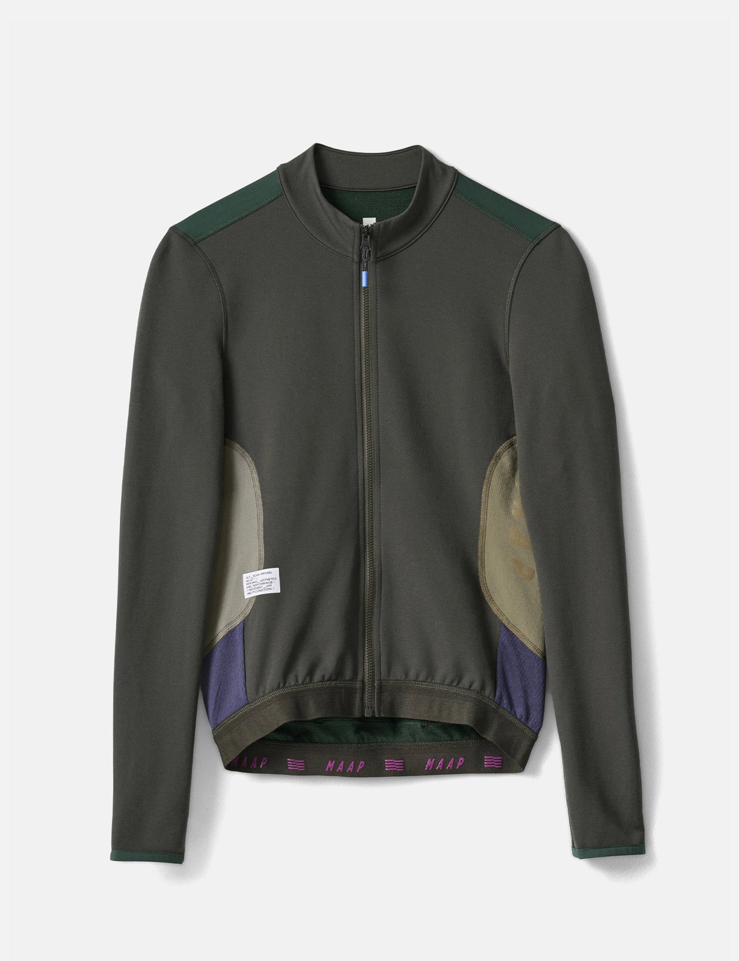 Maillot de Vélo Manches Longues Femme Alt_Road - Vert Olive Brûlé