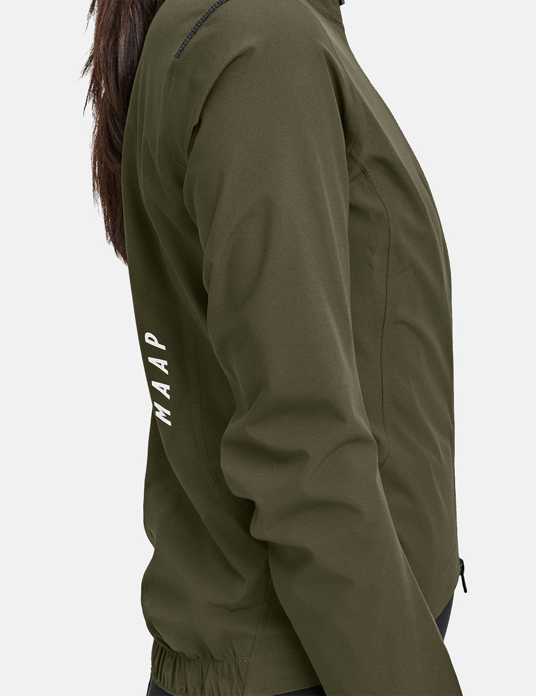 Womens Ascend Pro Rain Jacket - Olive Green