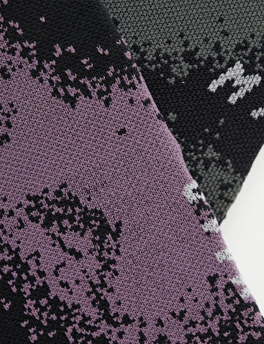 Chaussettes floues - Mélange noir