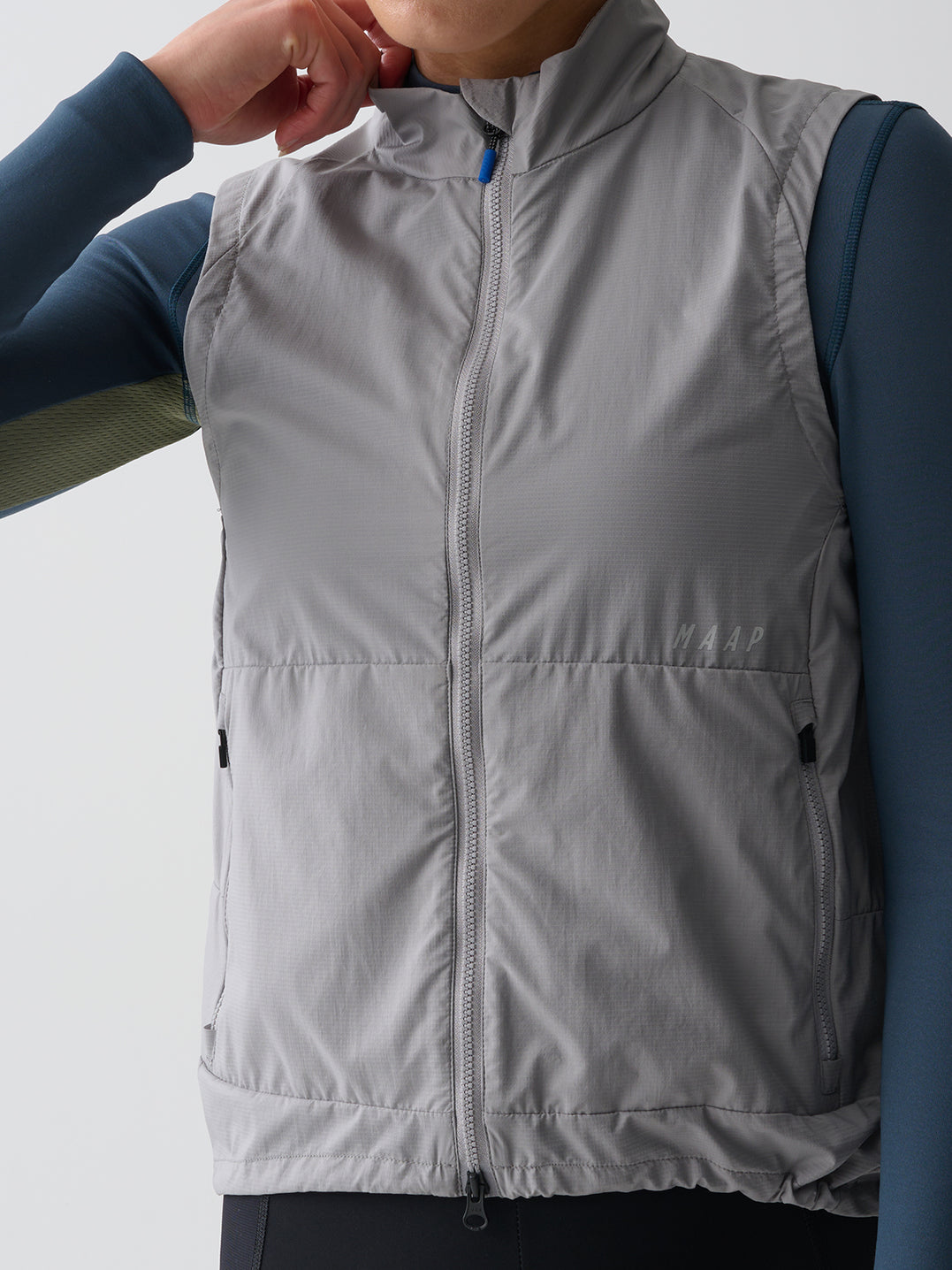 Women's Alt_Road Wind Vest - Zinc