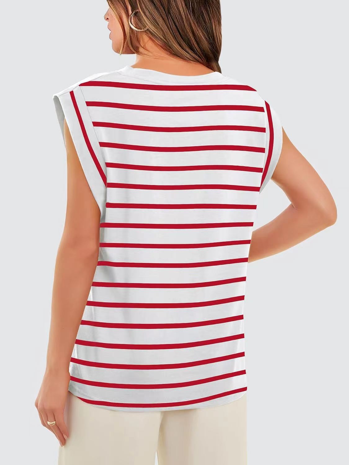 Gilet T-shirt décontracté basique pour femme (3 achetés, livraison offerte)