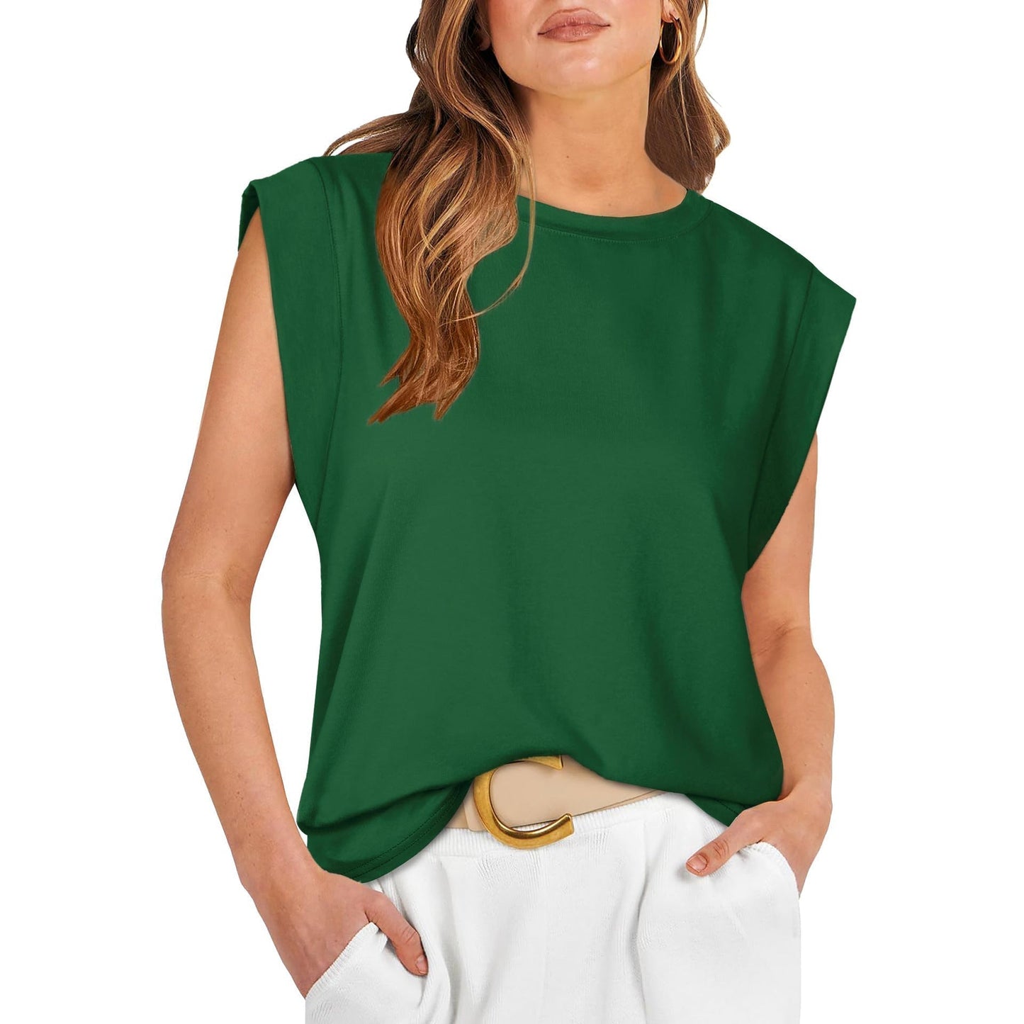 Gilet T-shirt décontracté basique pour femme (3 achetés, livraison offerte)