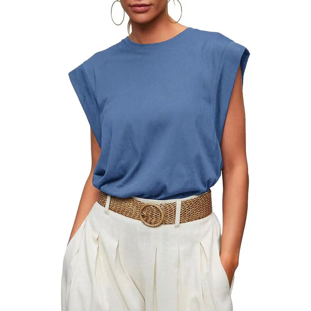 Gilet T-shirt décontracté basique pour femme (3 achetés, livraison offerte)