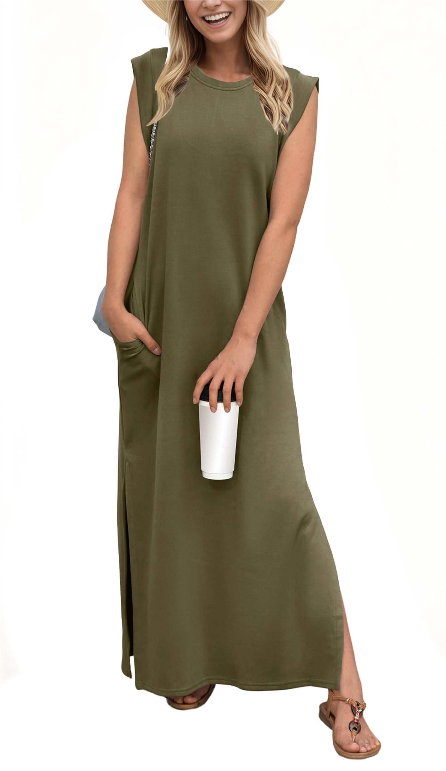 Robe longue décontractée ample et infroissable pour femme (achetez-en 2, livraison gratuite)