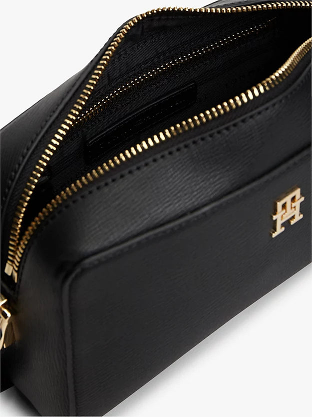 Monogram Textured Crossbody Camera Bag