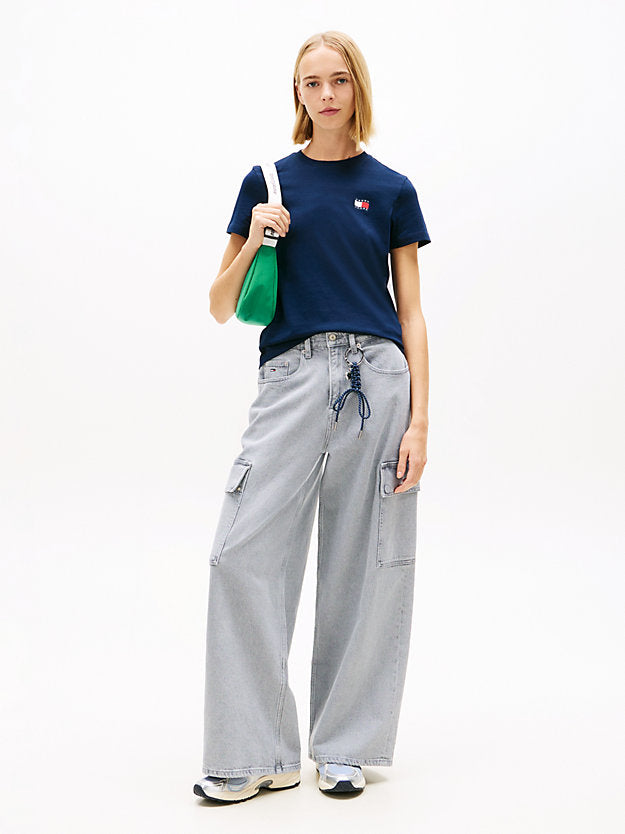 Wavy Flag Back Logo Jersey T-Shirt