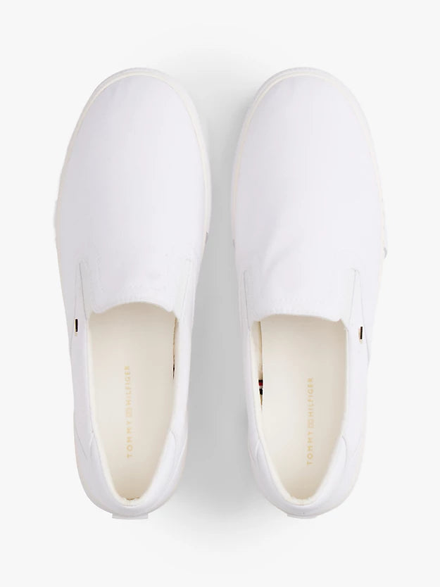 Low Profile Canvas Slip-On Trainers