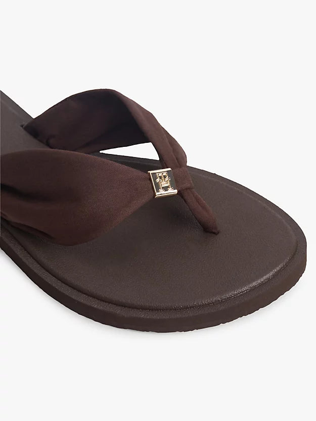 Monogram Plaque Flip-Flops