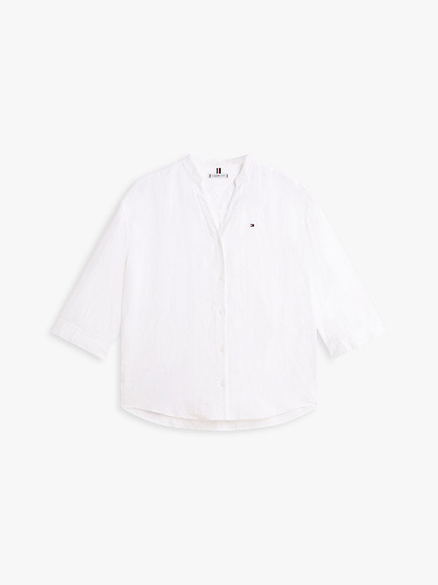 Relaxed Fit Pure Linen Half Sleeve Shirt