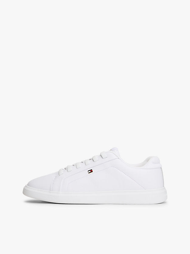 Lightweight Leather Cupsole Court Trainers