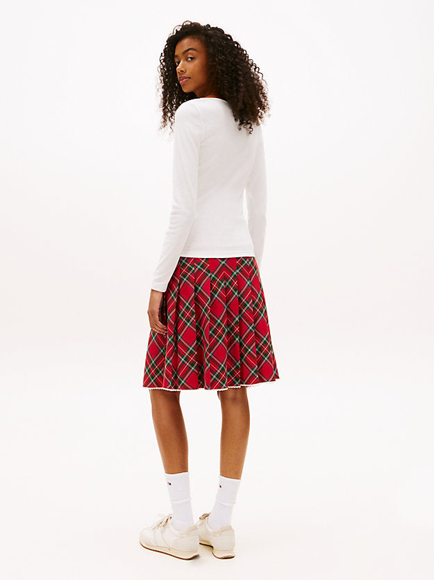 Square Neck Slim Long Sleeve T-Shirt