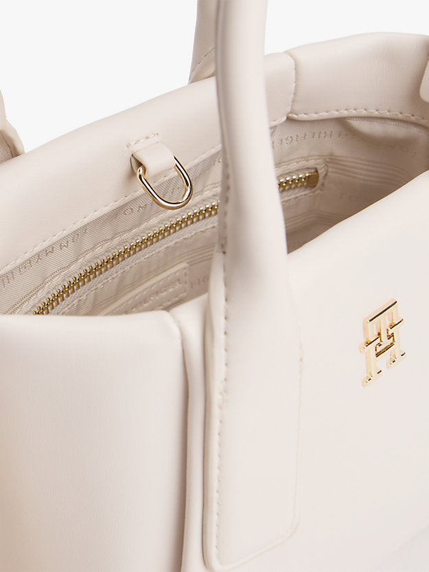 Essential Metallic Logo Crossbody Tote Bag