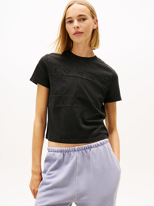 Tonal Logo Crew Neck T-Shirt