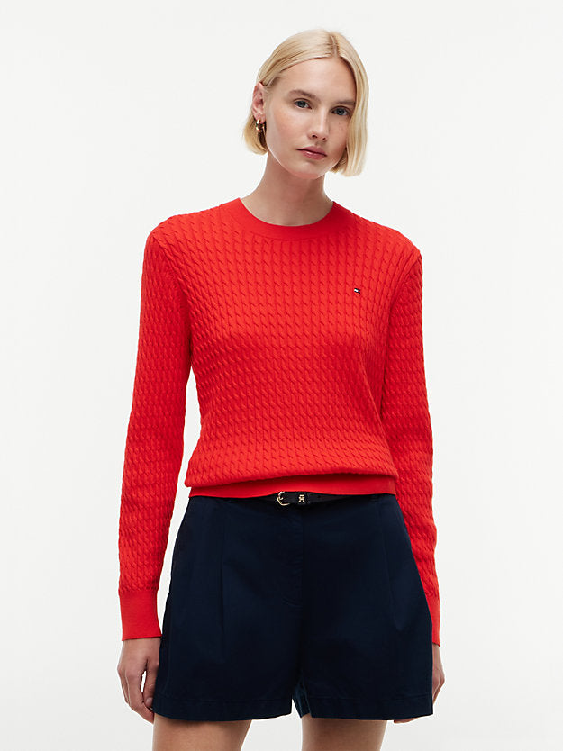 Cable Knit Crew Neck Jumper